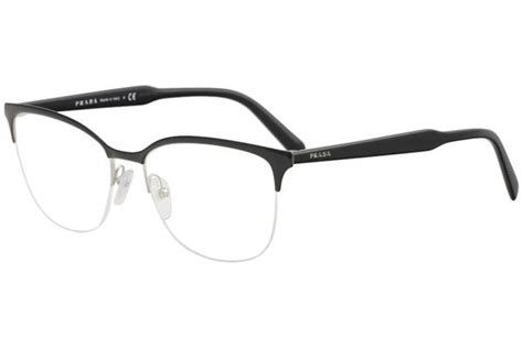 prada half frame glasses